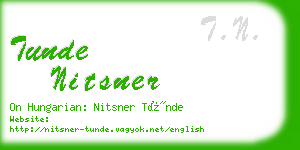 tunde nitsner business card